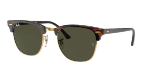 GAFAS DE SOL Ray-Ban RB3016 CLUBMASTER / W0366 MOCK TORTOISE ON ARISTA con lentes VERDE