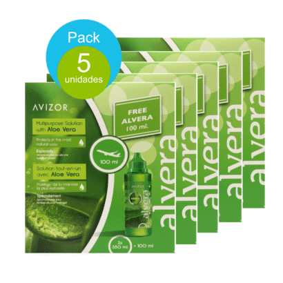 Pack Avizor Alvera 5 uds. + solución 100 ml.