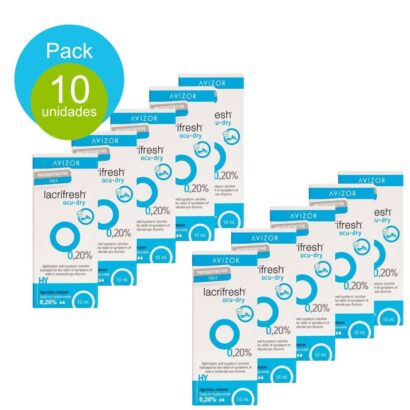 pack de 10 unidades de Avizor Lacrifresh ocu-dry 0,20% 10ml