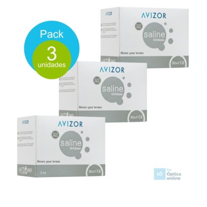 Pack 3 Avizor Saline Unidosis (30x5ml)