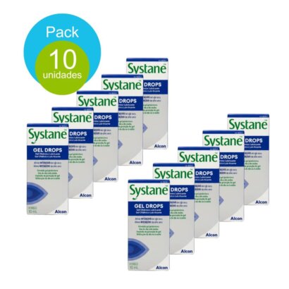 Pack 10 Gotas Oftalmicas Systane Gel Drops (10ml)