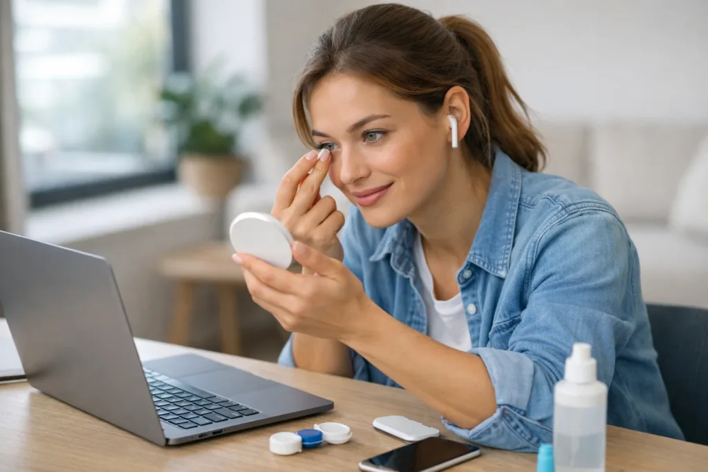 cómo elegir lentes de contacto según tu tipo de ojo